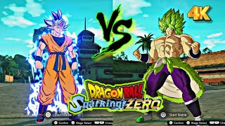 Broly Dbs Vs Goku Mastered Ultra Instinct Dragon Ball Sparking Zero 4K 60Fps