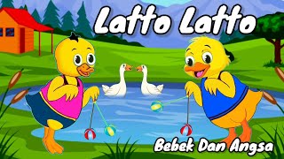 Latto Latto | Bebek main Latto Latto | lagu Anak Potong Bebek Angsa | Care Bebek