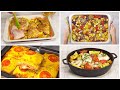 Никаких грязных кастрюль! 4 ИДЕИ ВКУСНОГО УЖИНА НА ПРОТИВНЕ для всей семьи! Рецепты Всегда Вкусно!