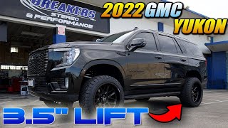 2022 Gmc Yukon Chevy Tahoe Rough Country 3.5 Lift, 22X12 Hostile Vulcon, 33X12.50 W B System