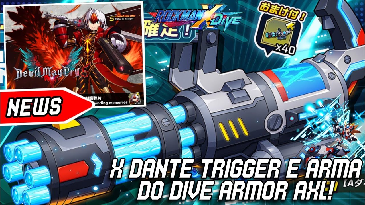 Megaman X Dive New X Dante Trigger + The Deconstructor No Update Da