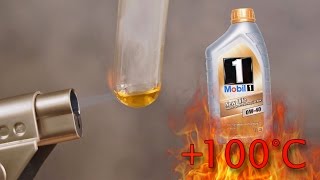 Mobil 1 New Life 0W40 How clean is engine oil? Test 100°C