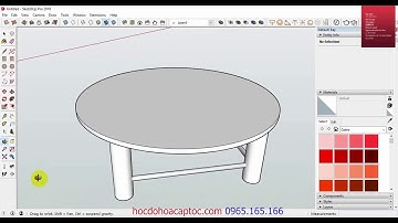 Tự học Sketchup từ a-z Bài: 03 Hướng dẫn vẽ bàn tròn trong Sketchup tự học sketchup online