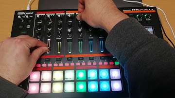 Roland MC-707 HARD MINIMAL practice 02