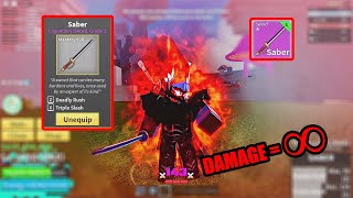 Saber (600 Mastery) + Human V3 & V4 + Valk Accessory = Damage ∞ screenshot 4