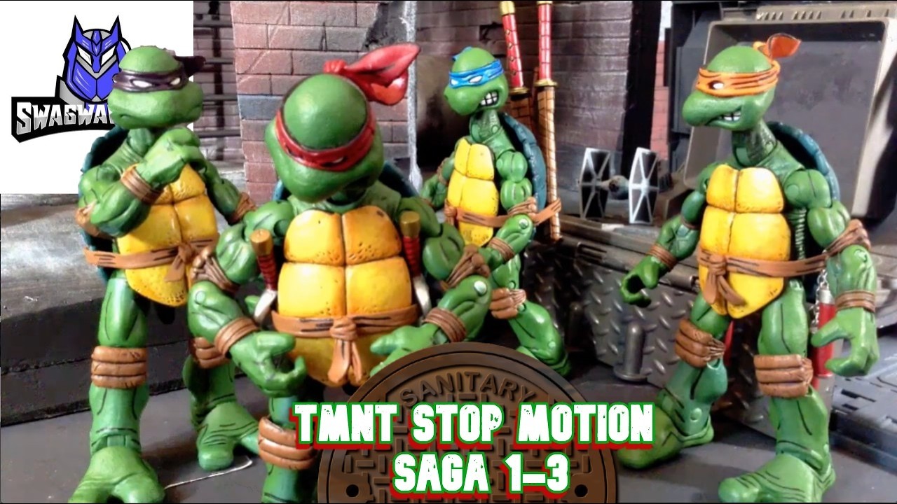 THE TMNT STOP MOTION SERIES 🐢Heroes in a Half Shell (Parts 1-3)[Swagwave TMNT Universe]