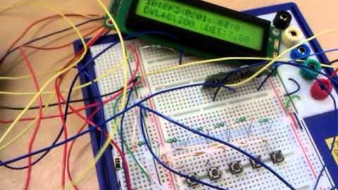 EnOcean Tcm120 interface with AtMega328p + LCD Display