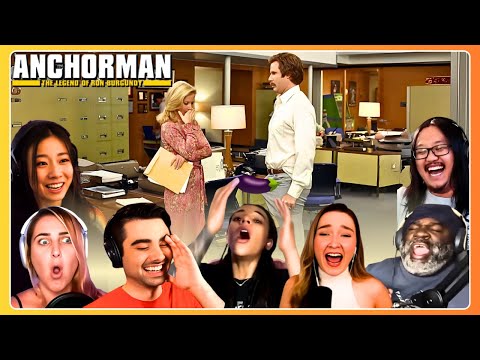 HILARIOUS "MASSIVE ER*CTION" Reactions 🤣 Anchorman (2004) First Time Watching Compilation