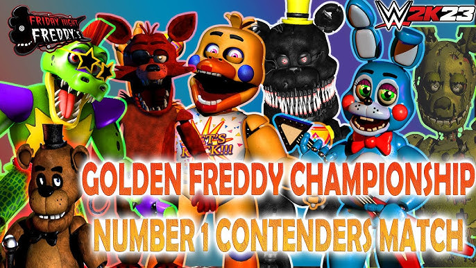FREDBEAR VS GOLDEN FREDDY! (WWE 2K17 Cartoon Battle #23) 