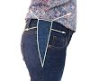Jeans Hose  mit einem Keil erweitern  - so funktioniert.  How to Make a trousers bigger