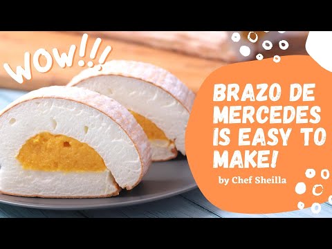 Brazo De Mercedes | How to Make a Pillowy and Creamy Brazo De Mercedes Cake