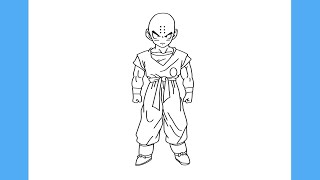 Desenhos de Krillin - Como desenhar Krillin passo a passo