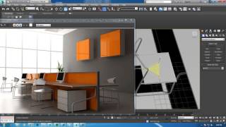 Tutorial on Modeling a computer desk and chair in 3dsmax.