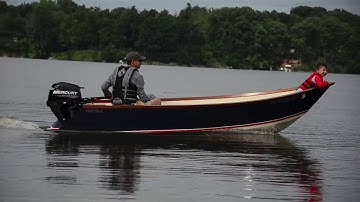 The Tango 13 Skiff, with a Twin-Tailed Transom