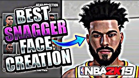 BEST FACE CREATION!!! HOW TO LOOK LIKE A SNAGGER IN NBA 2K19!!!