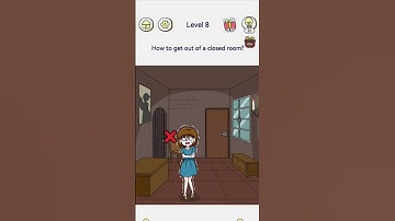 how to get out of a closed door brain out 2 game #level 8#subscribe karo #trending short#viral  🤯😁