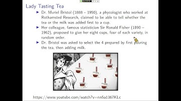 楊睿中【統計學 2021】Hypothesis Testing-- 01. Introduction: Lady Tasting Tea