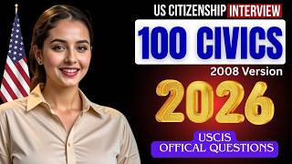 2026, RANDOM 100 civics questions and answers - U.S. citizenship interview I N400 Interview #n400