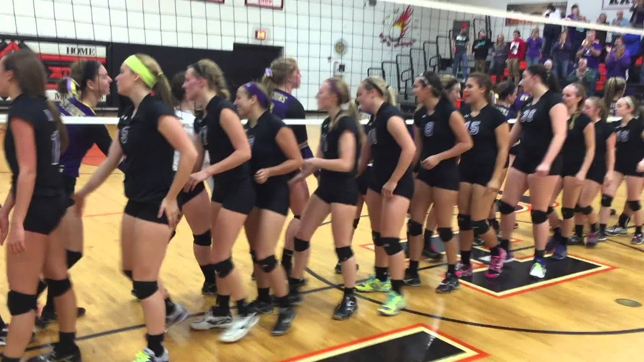 Valmeyer Regional Volleyball Victory Over New Athens 2015 YouTube