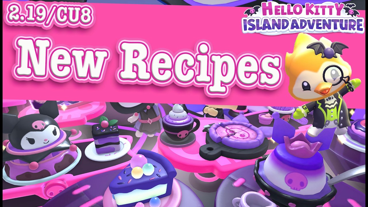 All New Kuromi & Spooky Celebration Recipes in HKIA 2.19/CU8 | Hello Kitty Island Adventure 2.19