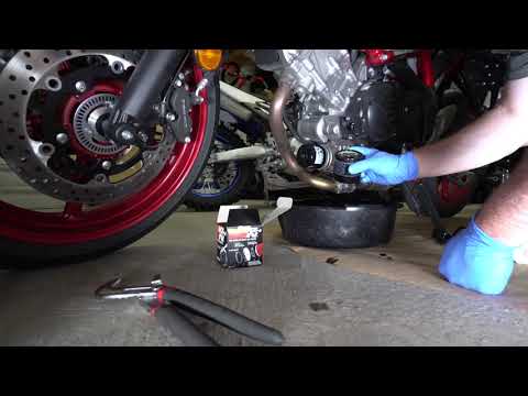 ზეთის შეცვლა მოტოციკლზე