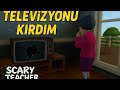 Scary Teacher 3D | Öğretmenin Sevdiği Televizyonunu Kırdım!