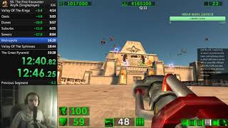 Serious Sam: The First Encounter [BEATEN wr] Speedrun Any% 33:04 IGT/33:17 RTA NORMAL
