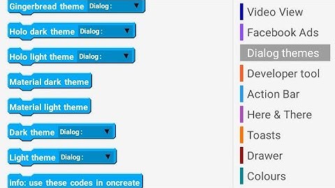 Dialog themes for Sketchware pro and Sketchware revolution |  Latest block