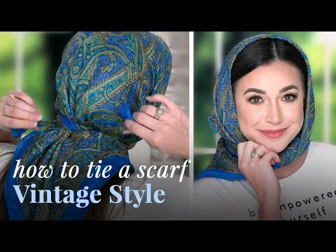 How To Tie A Scarf Vintage Style | 2 Quick and Easy Ways