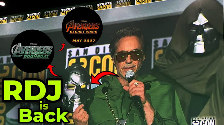 Robert Downey Jr. surprises Hall H to announce his return to the MCU as Doctor Doom.