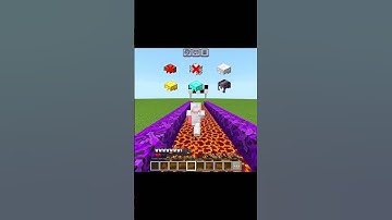 Magma block Damage VS Every Armor in Minecraft🤯 #minecraft #shorts #meme #memes