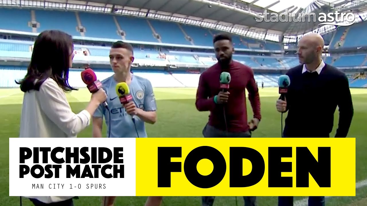 PITCHSIDE: Phil Foden post match reaction | Man City 1-0 Tottenham | Astro SuperSport uefa champions league predictions