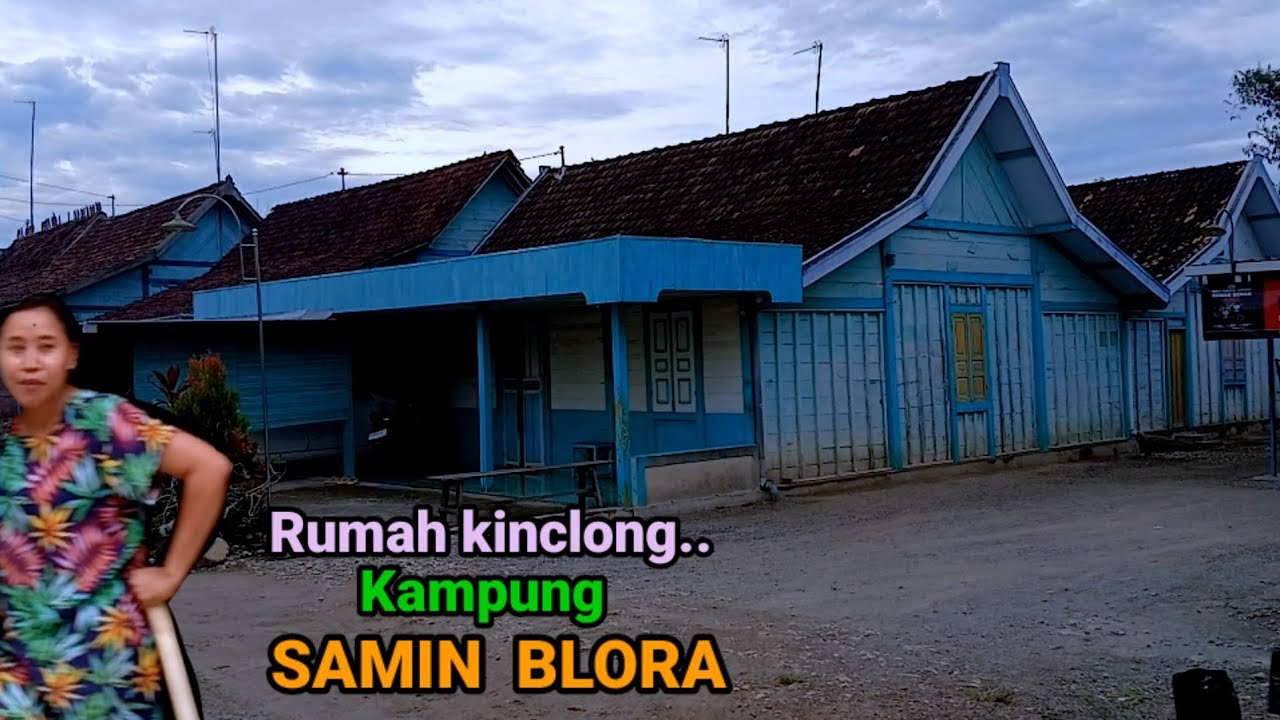 Rumah kinclong Viral_Pedesaan kampung Samin Blora kawasan hutan Jati nuansa Surga.