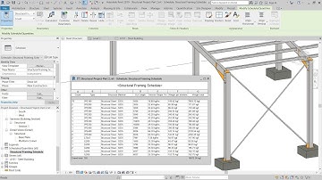 9 - Revit 2019 – Structural Framing Schedule