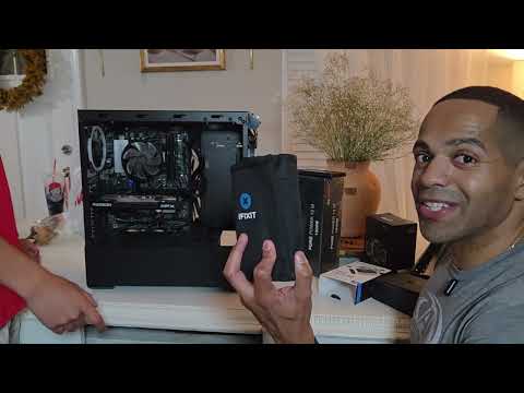 Father and son replace a PC power supply for the first time.......Did we break it? 