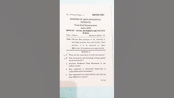 IGNOU QUESTION PAPER JUNE 2023 MPSE007