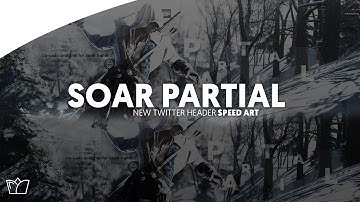 Soar Partial Twitter Header - Speed Art - Designed By Kinzu Y