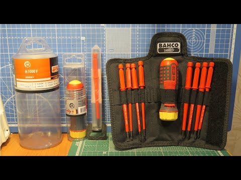 BAHCO Ergo 808061/808062 - реверсивная отвертка 1000v с набором бит BAHCO Ergo 808061/808062 - реверсивная отвертка 1000v с набором бит