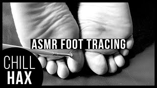 ASMR Foot Tracing and Scratching (4K)