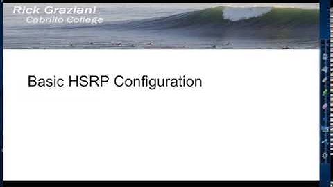 Basic HSRP Configuration