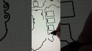 Adding collapsed rooms to the Dungeon That Never Ends  #ttrpg #art #maps  #dnd #drawing