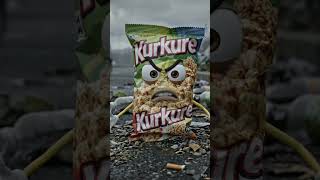 plastic waste pollution for kurkure