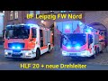 HLF 20 + neue Drehleiter BF Leipzig FW Nord &amp; Ausbildungs-HLF 20 FW West
