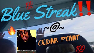 “Blue Streak” Roller Coaster At Cedar Point in Sandusky, Ohio (2019) | #RizzoLuTube