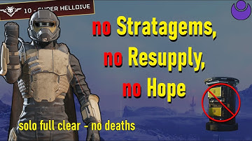 Helldivers 2 -  No Stratagems on Max Difficulty Illuminates (solo full clear)