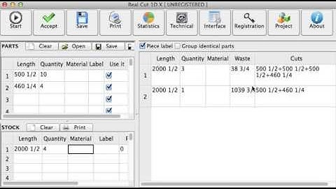 Real Cut 1D X - for Mac - fractional input