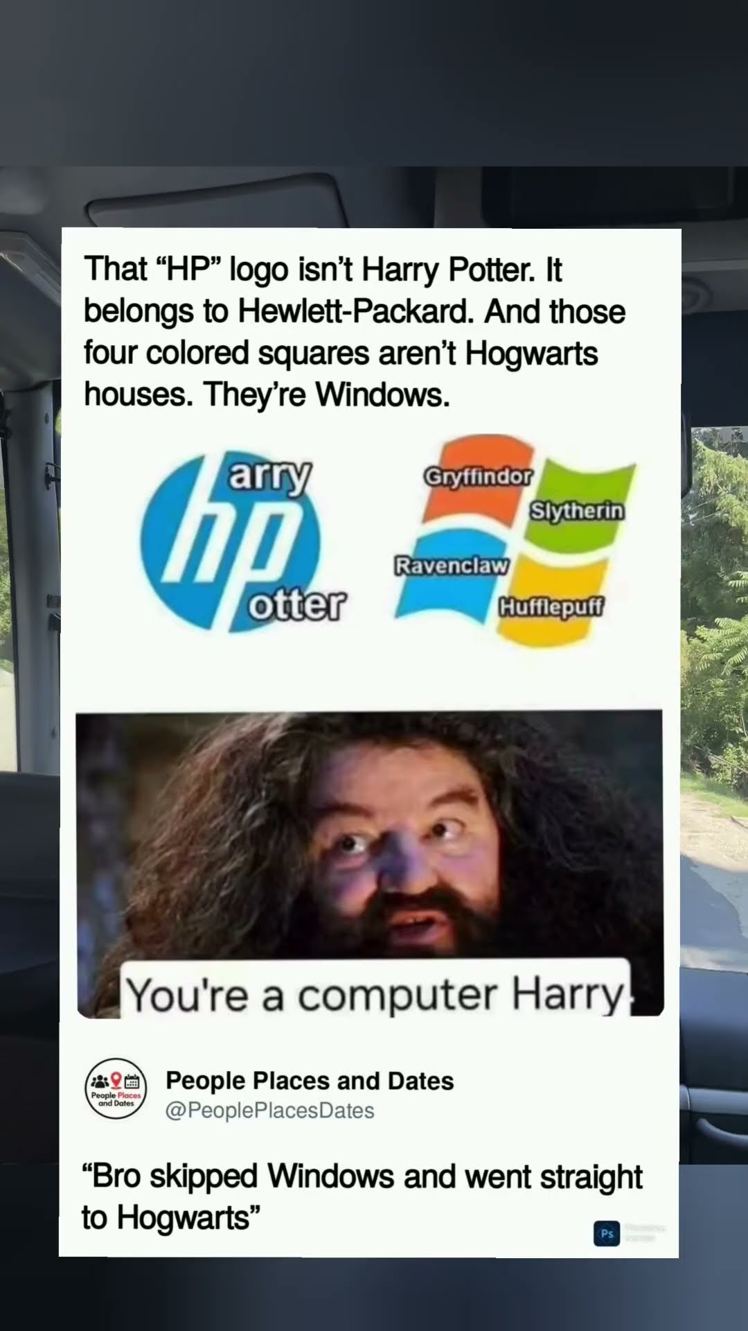 You’re a Computer, Harry 🧙‍♂️💻 #shorts#harrypotter #hp #windows #hogwarts #techmemes #funny #shorts