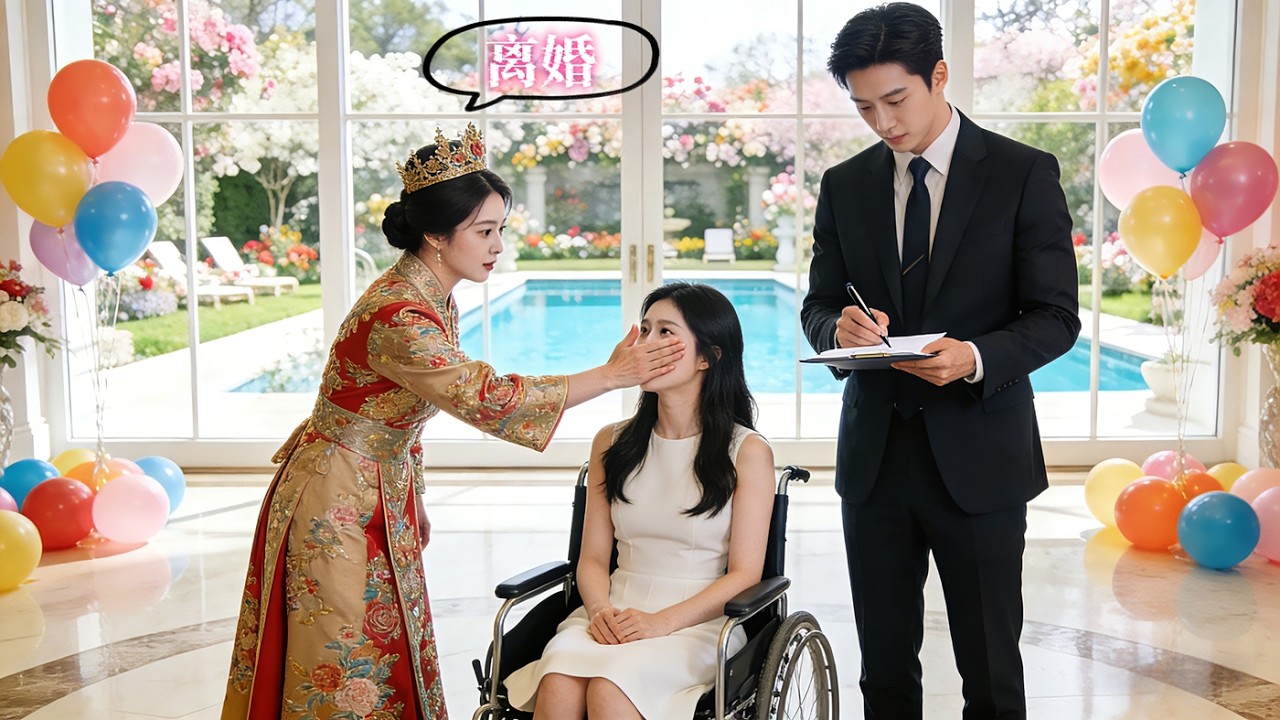 皇后穿書變成豪門棄婦，被迫簽離婚協議時心聲竟被老公聽見！他筆尖一頓，撕了協議：「不離了。」她瞳孔地震：？？？後來，他當眾揭穿女二假殘疾，摟著她冷笑：「我老婆說，妳連救命恩人都敢冒充？」#熱門短劇