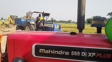Mahindra 585 Di xp plus fuelling & soil loading | swaraj 744 XT & jcb 3dx soil loading