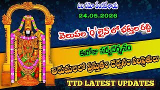24.05.2026 | tirumala present situation | TTD latest updates today | Tirumala darshan today